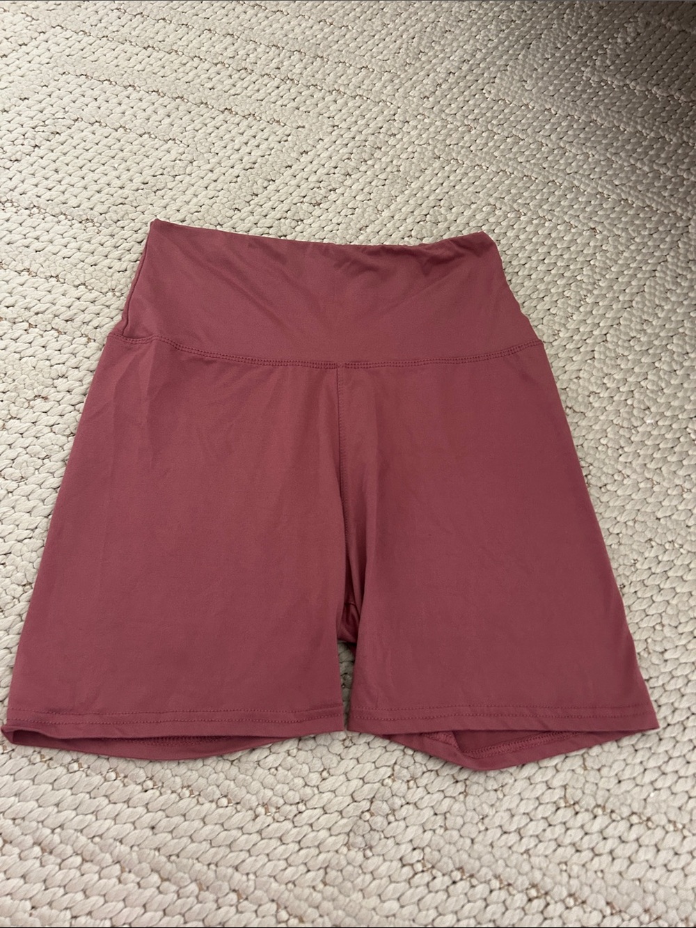 Amazon High-Waist Bike Shorts in Dusty Rose